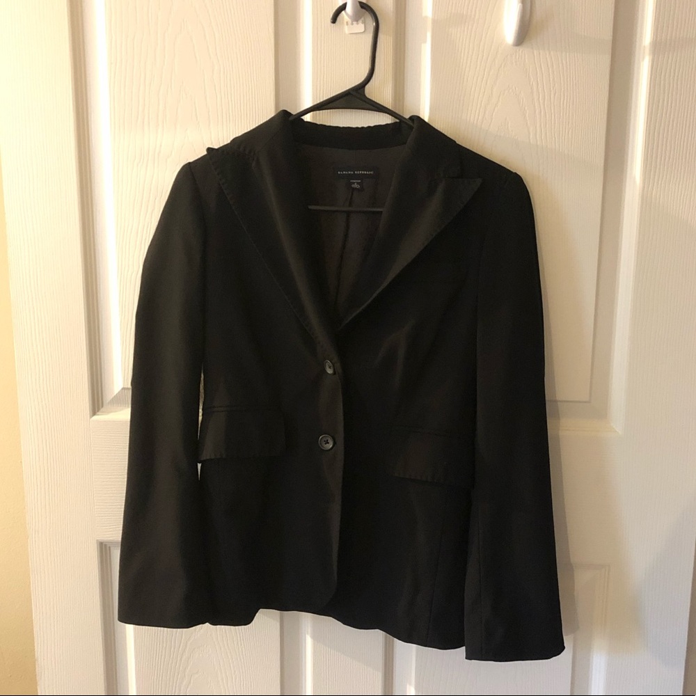 Banana Republic black stretch blazer